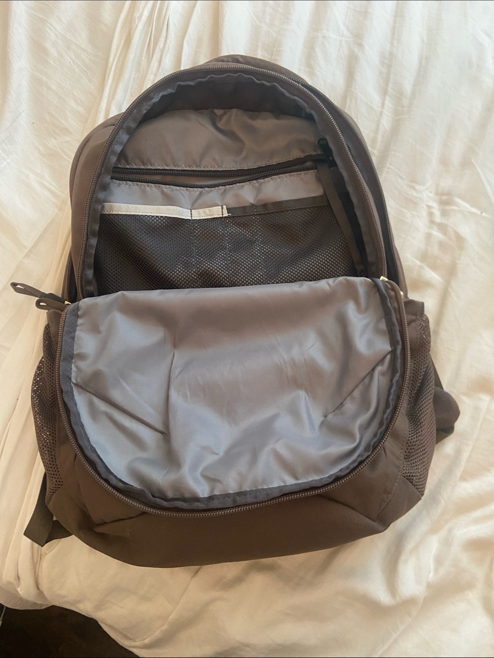 The North Face Brown Jester Luxe Backpack with Gold Accents - Picture 4 of 4